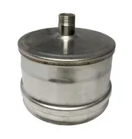 заглушка craft м внешняя с конденсатоотводом нержавеющая (316/0,5) ф150 боковой выход