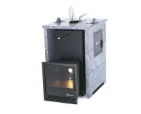 печь для бани изистим анапа м2 premium в трехстор. кожухе из талькохлорита закр.верх бок.вх. слева #