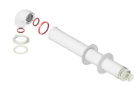 дымоход коаксиальный krats sibio, ф100/60 мм 0,75 м (сталь антилед) с наконечником