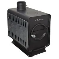 печь отопительно-варочная ермак stoker 100-ов садовая дровяная антрацит #