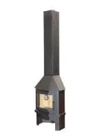 печь-камин мюнхен пристенно-угловой компакт черный экокамин